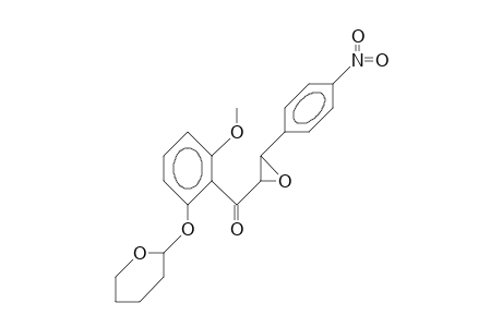 2'-Methoxy-4-nitro-6'-(tetrahydro-pyran-2-yl-oxy)-chalcone epoxide