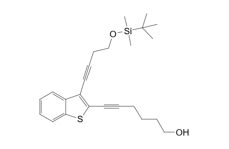 6-{3-[4-(tert-Butyldimethylsilyloxy)but-1-ynyl]benzo[b]-thiophen-2-yl}hex-5-yn-1-ol