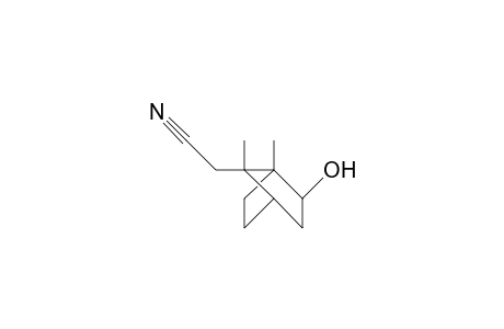 2-endo-Hydroxy-7-anti-cyanomethyl-1,7-dimethyl-bicyclo(2.2.1)heptane