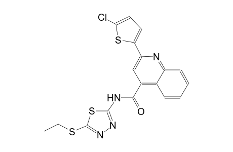 2-(5-chloro-2-thienyl)-N-[5-(ethylsulfanyl)-1,3,4-thiadiazol-2-yl]-4-quinolinecarboxamide