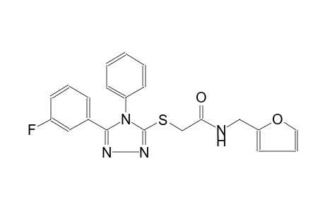 acetamide, 2-[[5-(3-fluorophenyl)-4-phenyl-4H-1,2,4-triazol-3-yl]thio]-N-(2-furanylmethyl)-