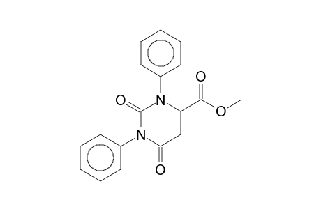 Methyl 2,6-dioxo-1,3-diphenylhexahydro-4-pyrimidinecarboxylate
