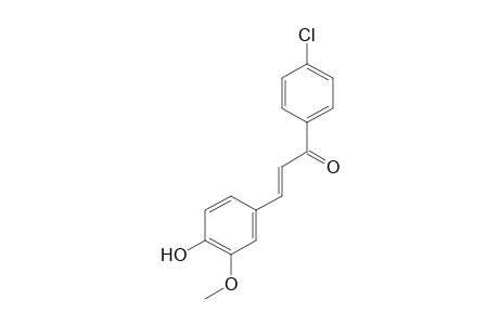 1-(4-Chlorophenyl)-3-(4-hydroxy-3-methoxyphenyl)-2-propen-1-one