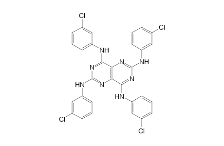 Pyrimido[5,4-d]pyrimidine, 2,4,6,8-tetrakis(m-chloroanilino)-