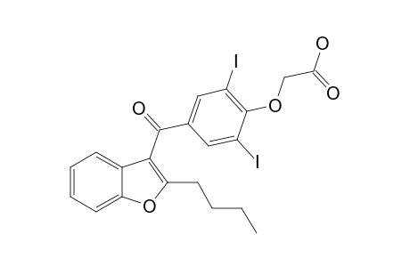 2-N-BUTYL-3-(3,5-DIIODO-4-CARBOXYMETHOXYBENZOYL)-BENZOFURAN