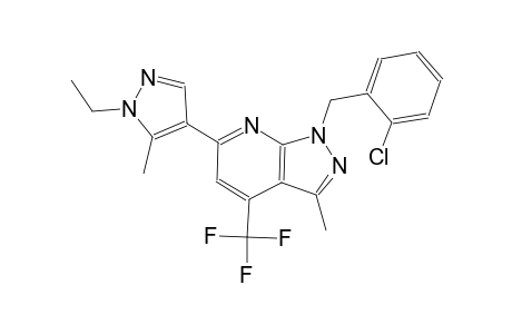 1H-pyrazolo[3,4-b]pyridine, 1-[(2-chlorophenyl)methyl]-6-(1-ethyl-5-methyl-1H-pyrazol-4-yl)-3-methyl-4-(trifluoromethyl)-