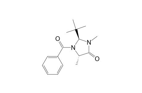 (2S,5S)-1-benzoyl-2-tert-butyl-3,5-dimethyl-4-imidazolidinone
