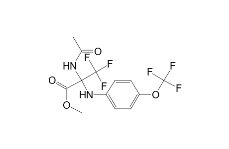 2-Acetamido-3,3,3-trifluoro-2-[4-(trifluoromethoxy)anilino]propanoic acid methyl ester