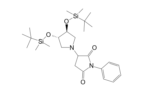 3,4-Bis(tert-butyldimethylsiloxy)-1-(1-phenyl-2,5-dioxopyrrolodin-3-yl)pyrrolodine