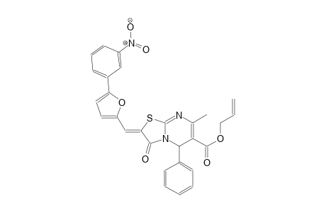 allyl (2Z)-7-methyl-2-{[5-(3-nitrophenyl)-2-furyl]methylene}-3-oxo-5-phenyl-2,3-dihydro-5H-[1,3]thiazolo[3,2-a]pyrimidine-6-carboxylate