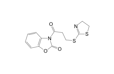 Benzoxazol-2(3H)-one, 3-[3-(2-thiazolin-2-ylthio)propanoyl]-