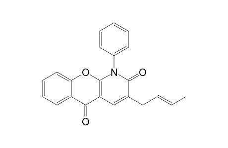 1-Phenyl-3-(but-2'-enyl)2H-[1]-benzopyrano[2,3-b]pyridine-2,5(1H)-dione