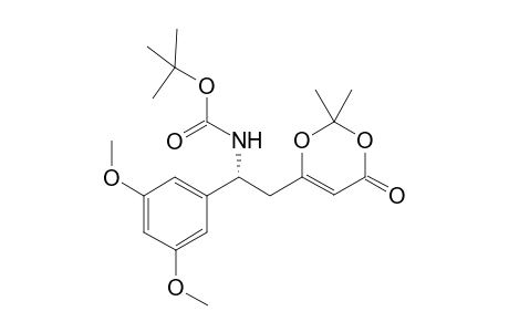 tert-Butyl (R)-(1-(3,5-dimethoxyphenyl)-2-(2,2-dimethyl-4-oxo-4H-1,3-dioxin-6-yl)ethyl)carbamate