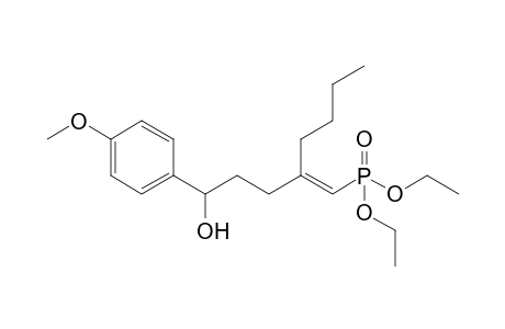 (E)-Diethyl 2-(3-hydroxy-3-(4-methoxyphenyl)propyl)hex-1-enylphosphonate