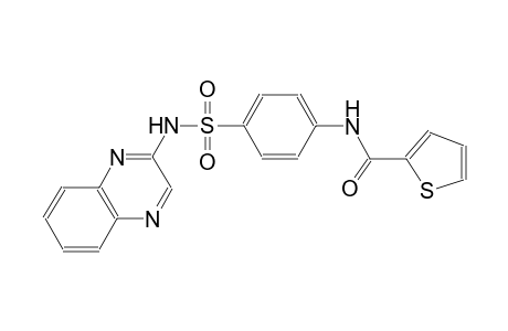 N-{4-[(2-quinoxalinylamino)sulfonyl]phenyl}-2-thiophenecarboxamide