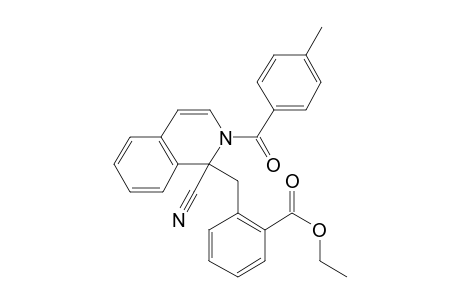 Ethyl 2-[(2'-<p-methylbenzoyl>-1'-cyano-1',2'-dihydroisoquinolin-1'-yl)methyl]-benzoate