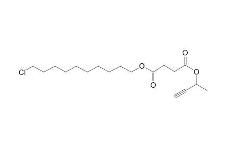 Succinic acid, but-3-yn-2-yl 10-chlorodecyl ester