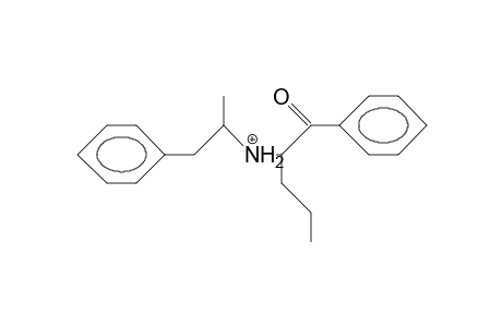 1-Phenyl-2-(.beta.-phenylisopropylamino)-1-pentanone cation
