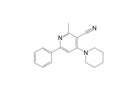 3-Cyano-2-methyl-6-phenyl-4-(piperidino)pyridine