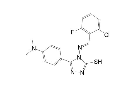 4-{[(E)-(2-chloro-6-fluorophenyl)methylidene]amino}-5-[4-(dimethylamino)phenyl]-4H-1,2,4-triazole-3-thiol