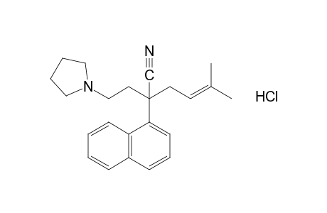 alpha-(3-methyl-2-butenyl)-alpha-(1-naphthyl)-1-pyrrolidinebutyronitrile, hydrochloride