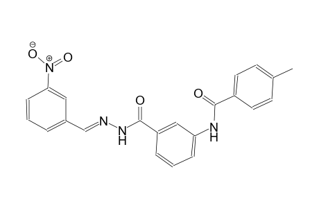 benzoic acid, 3-[(4-methylbenzoyl)amino]-, 2-[(E)-(3-nitrophenyl)methylidene]hydrazide