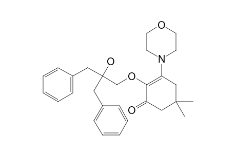 2-(2'-BENZYL-2'-HYDROXY-3'-PHENYLPROP-1'-OXY)-5,5-DIMETHYL-3-(N-MORPHOLINO)-1-CYCLOHEXANONE