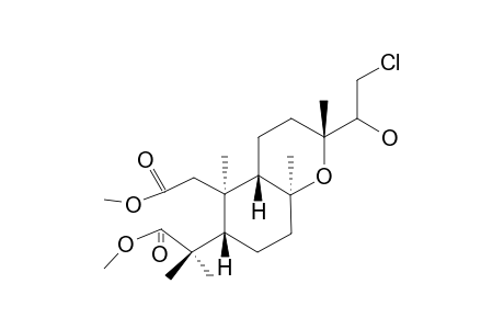 ENT-13-EPI-8(13)-EPOXY-15-CHLORO-14-HYDROXYLABDANE-2,3-SECO-DIMETHYLESTER