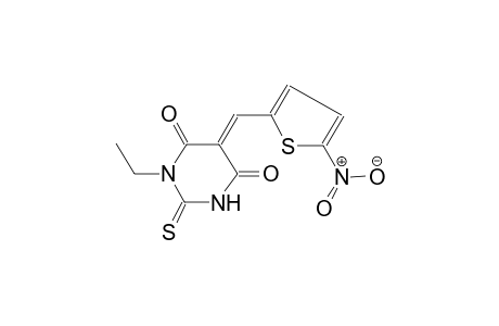 (5E)-1-Ethyl-5-[(5-nitro-2-thienyl)methylene]-2-thioxodihydro-4,6(1H,5H)-pyrimidinedione