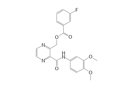 benzoic acid, 3-fluoro-, [3-[[(3,4-dimethoxyphenyl)amino]carbonyl]pyrazinyl]methyl ester