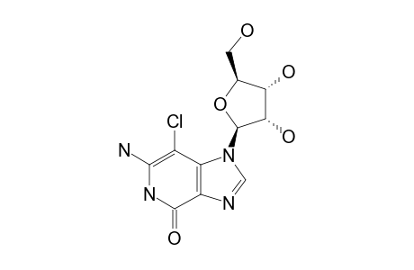 6-AMINO-7-CHLORO-1-BETA-D-RIBOFURANOSYLIMIDAZO-[4,5-C]-PYRIDIN-4(5H)-ONE;3-CHLORO-3-DEAZAGUANOSINE