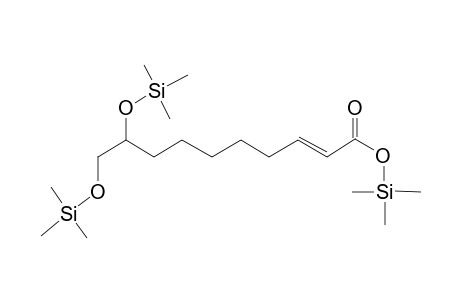 Dec-2-enoic acid <(E)-9,10-dihydroxy->, tri-TMS