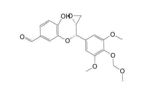 (1'S,2'R)-4-Hydroxy-3-[2',3'-epoxy-1'-(3",5"-dimethoxy-4"-methoxymethoxyphenyl)propoxy]benzaldehyde