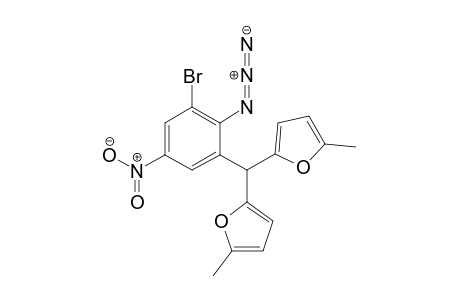 2,2'-[(2-Azido-3-bromo-5-nitrophenyl)methanediyl]bis(5-methylfuran)