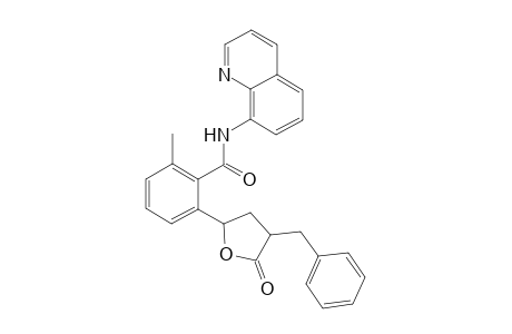 2-(4-benzyl-5-oxotetrahydrofuran-2-yl)-6-methyl-N-(quinolin-8-yl)benzamide