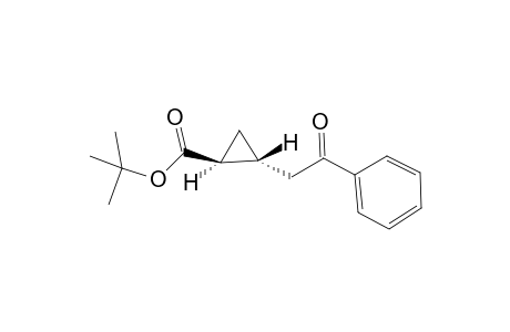 (1S,2R)-2-phenacyl-1-cyclopropanecarboxylic acid tert-butyl ester