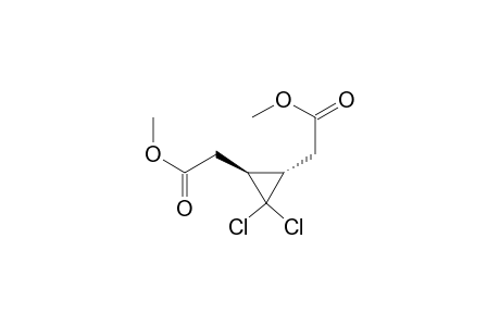 1,2-Cyclopropanediacetic acid, 3,3-dichloro-, dimethyl ester, trans-
