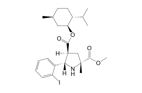 (1S,2R,5S)-Menthyl r-2S-methoxycarbonyl-2-methyl-c-5S-(2'-iodophenyl)pyrrolidine-c-4R-carboxuylate