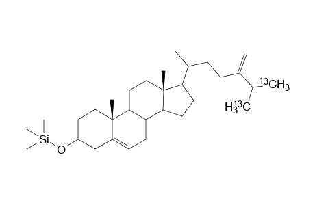 [26,27-13C2]-24-Methyylenecholesterol trimethylsilyl dev.