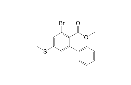 2-Bromo-4-(methylthio)-6-phenyl-benzoic acid methyl ester