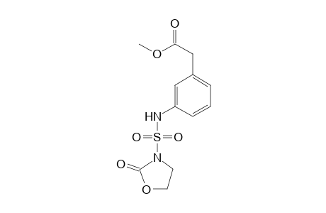 Methyl 2-[3'-[[(2"-oxo-1",3"-oxazolan-3"-yl)sulfonyl]amino}phenyl]-ethanoate