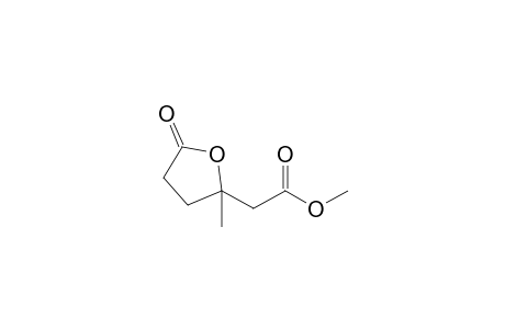 2-(2-Methyl-5-oxo-2-oxolanyl)acetic acid methyl ester