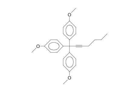 1,1,1-Tris(4-methoxy-phenyl)-hept-2-yne