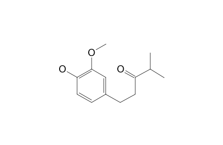 1-(4-HYDROXY-3-METHOXYPHENYL)-4-METHYL-3-PENTANONE