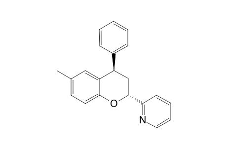 2-((2R*,4R*)-6-Methyl-4-phenylchroman-2-yl)pyridine