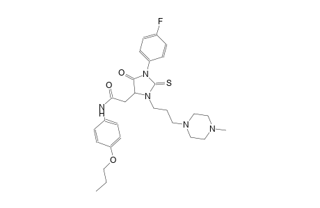 4-imidazolidineacetamide, 1-(4-fluorophenyl)-3-[3-(4-methyl-1-piperazinyl)propyl]-5-oxo-N-(4-propoxyphenyl)-2-thioxo-