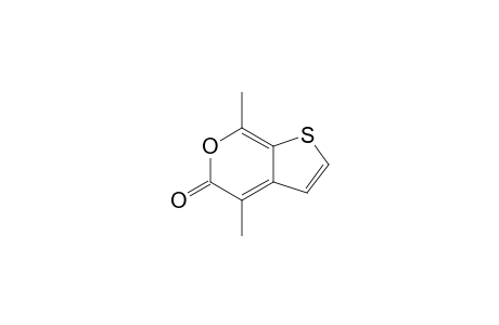 5H-Thieno[2,3-c]pyran-5-one, 4,7-dimethyl-