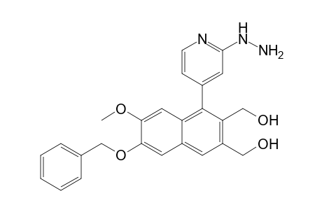 6-Benzyloxy-2,3-bis(hydroxymethyl)-1-(2-hydrazino-4-pyridyl)-7-methoxynaphthalene