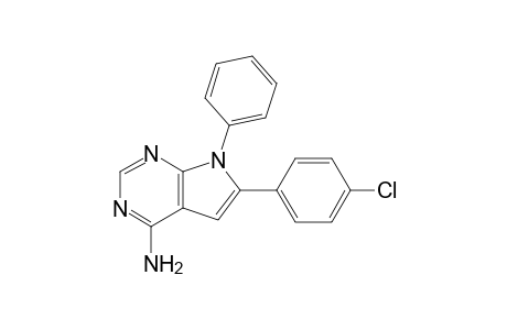 6-(4-chlorophenyl)-7-phenyl-7H-pyrrolo[2,3-d]pyrimidin-4-ylamine