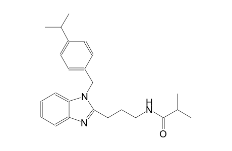 propanamide, 2-methyl-N-[3-[1-[[4-(1-methylethyl)phenyl]methyl]-1H-benzimidazol-2-yl]propyl]-